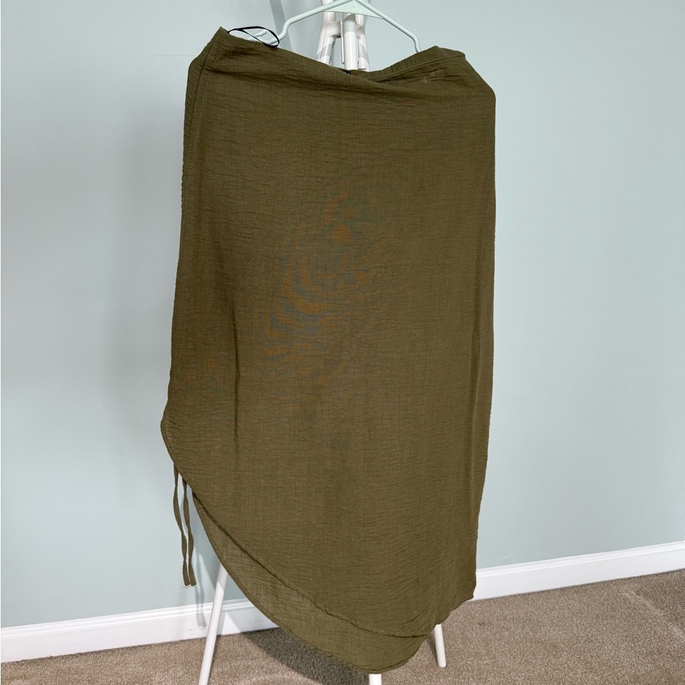 Trendyol Asymmetrical Olive Skirt